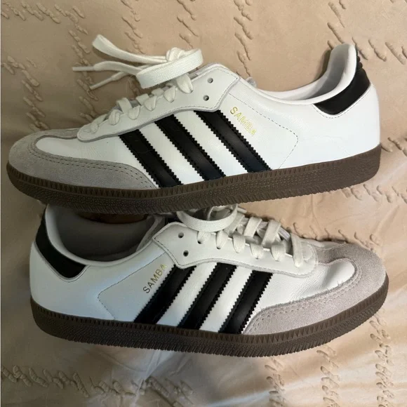 Adidas Samba Black and White Sneakers - Picture 3 of 6